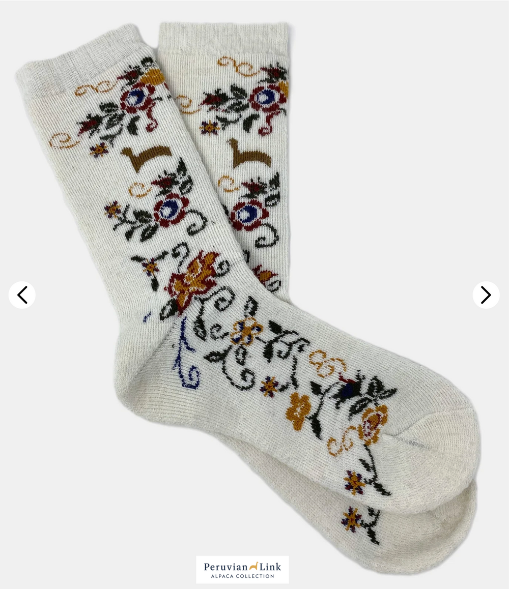 Prairie Socks in Ivory