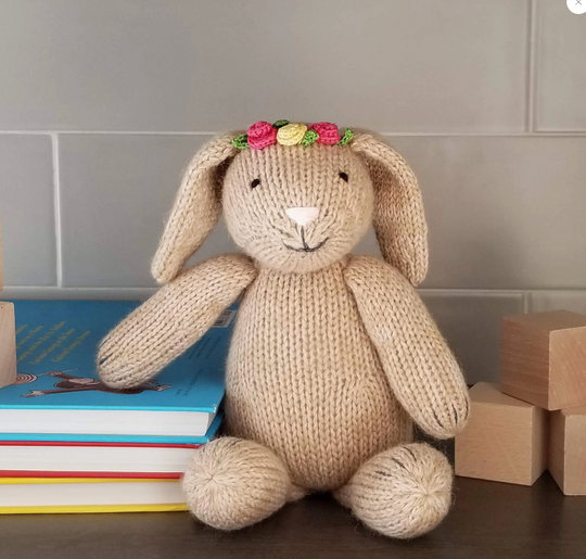 Hand-Knit Bunny