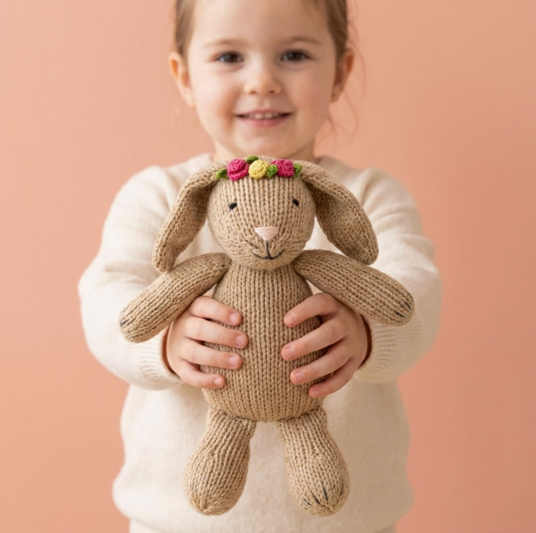 Hand-Knit Bunny