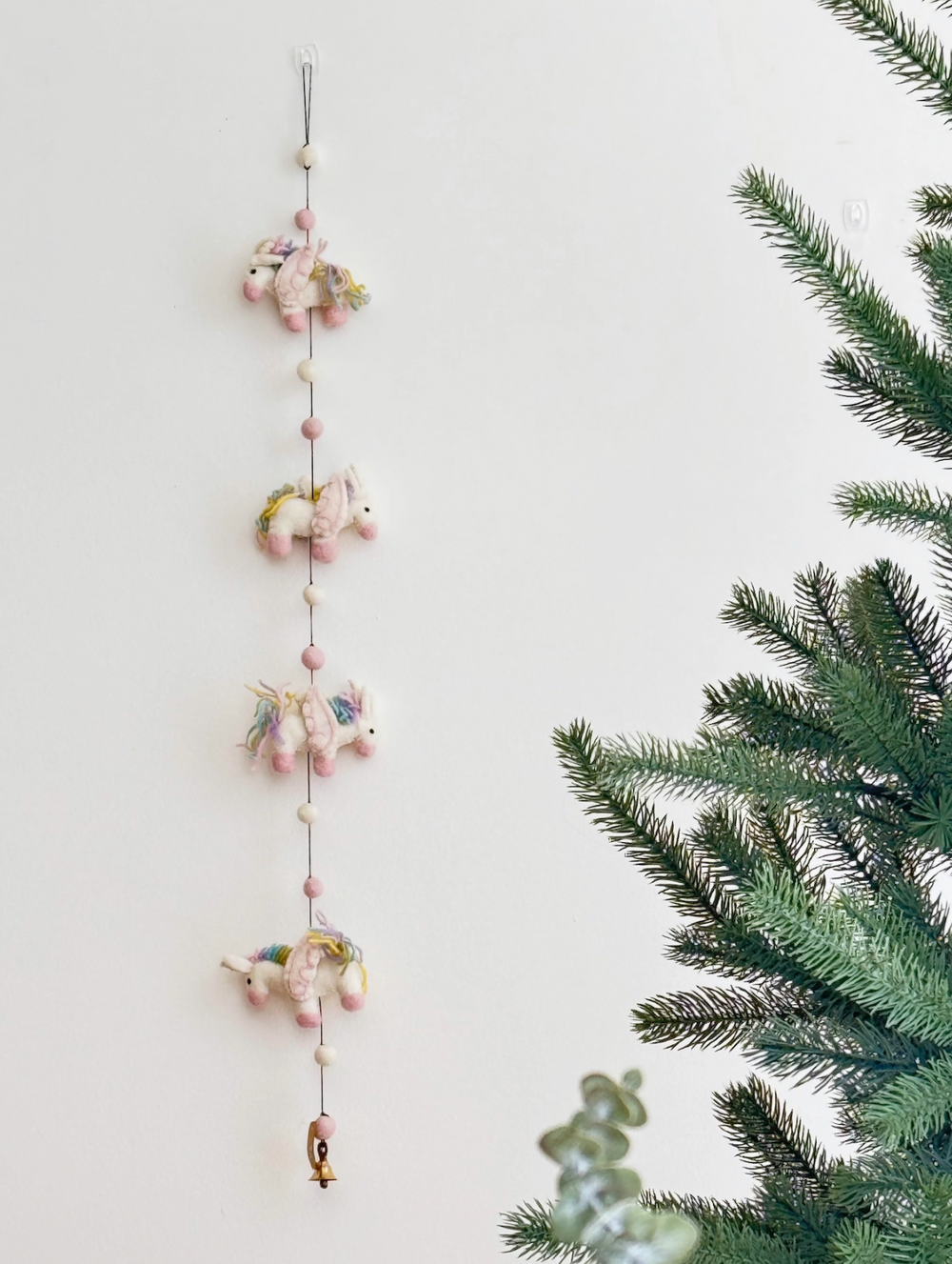 Felt Pastel Unicorn Garland – A Touch of Whimsy & Magic