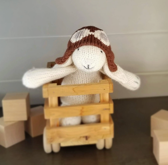 Hand-Knit Bunny