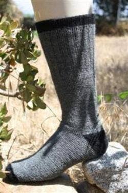 OutdoorAdventure tall alpaca socks in cocoa brown — view 6