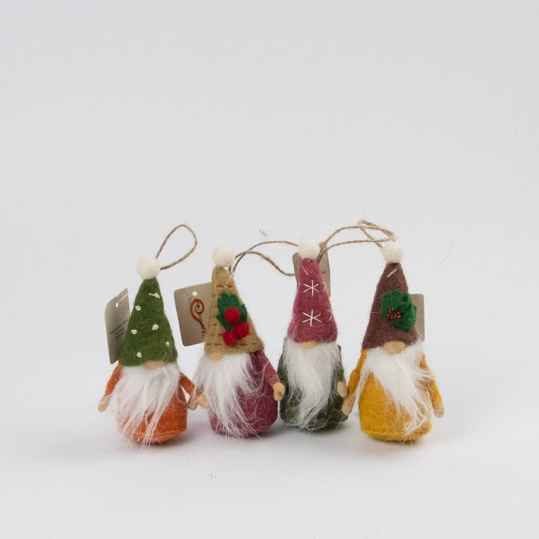 Gnome Ornaments — Hand-Felted Christmas Décor
