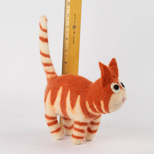 Marmalade the Orange Tabby — Hand-Felted Cat