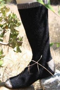 OutdoorAdventure tall alpaca socks in cocoa brown — view 8