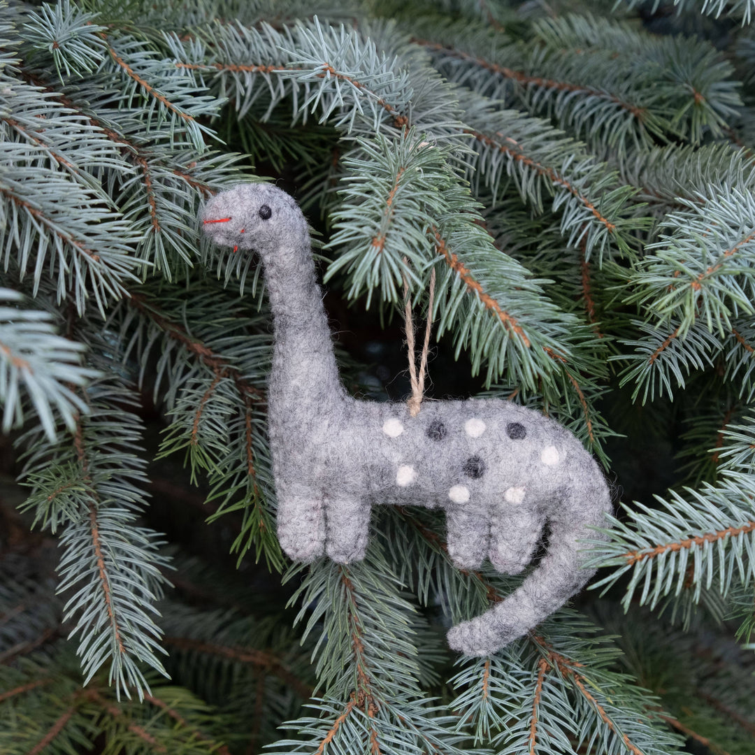 Dinosaur Ornaments — Hand-Felted