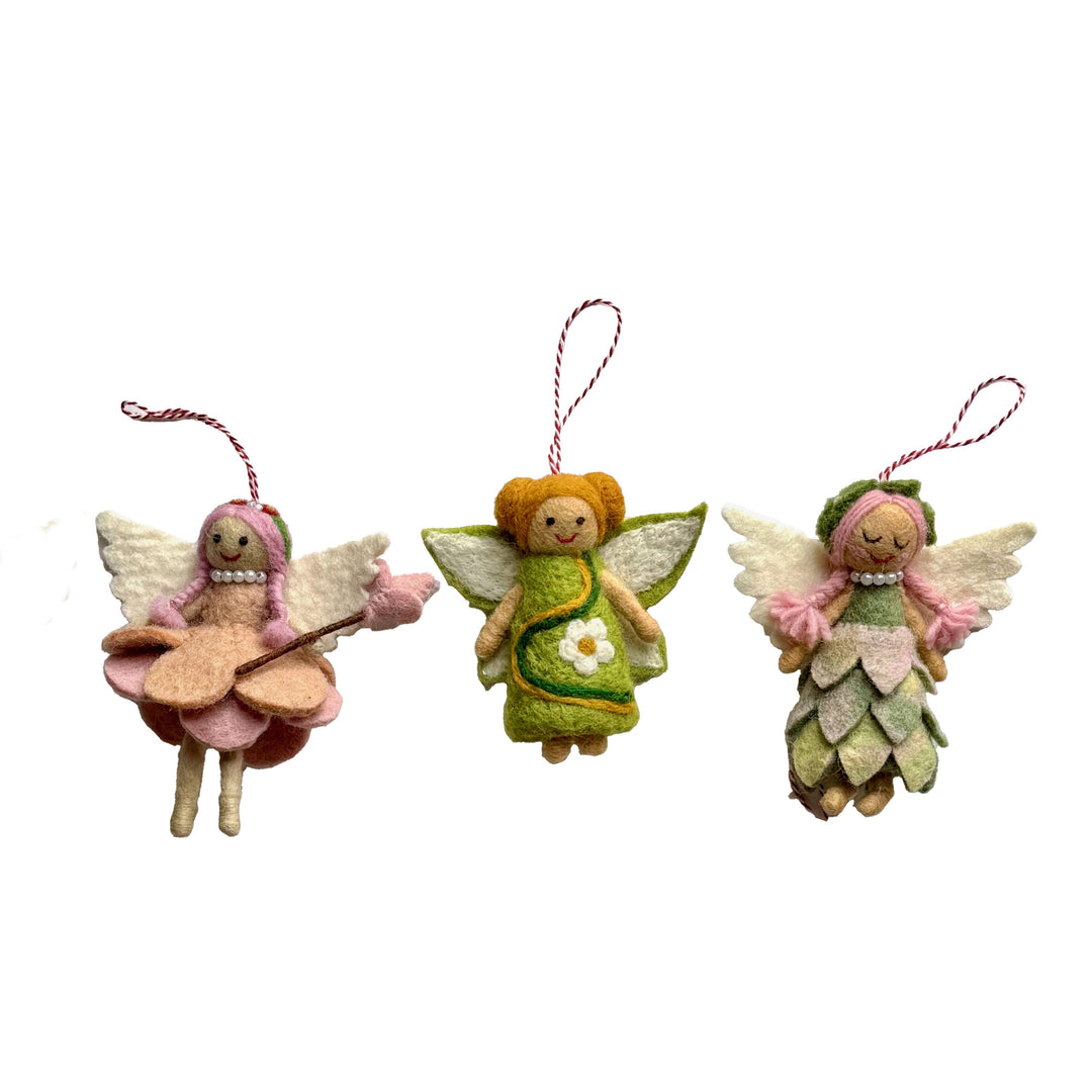 Pastel Fairy Angel Ornament — Hand-Felted