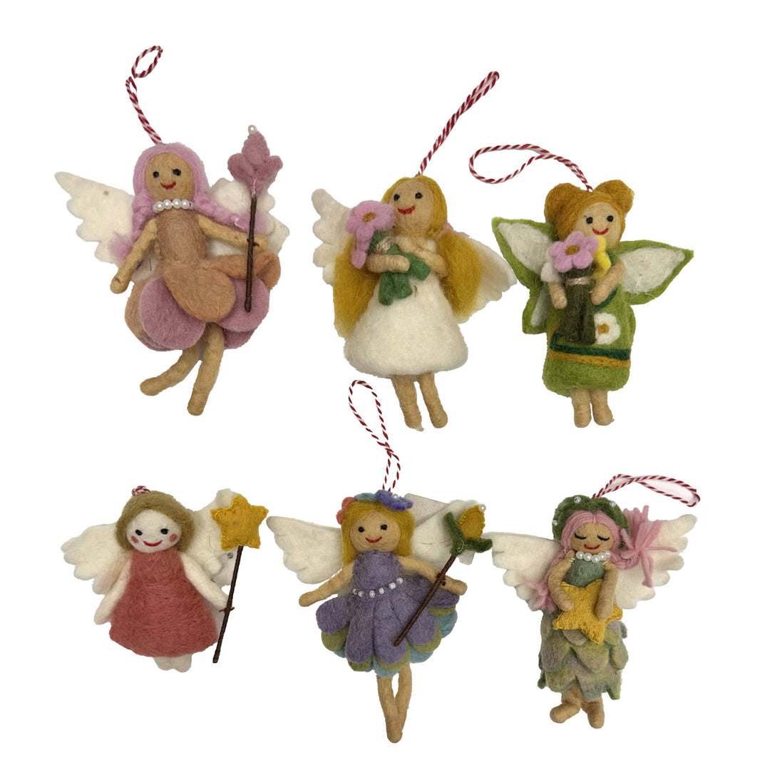 Pastel Fairy Angel Ornament — Hand-Felted
