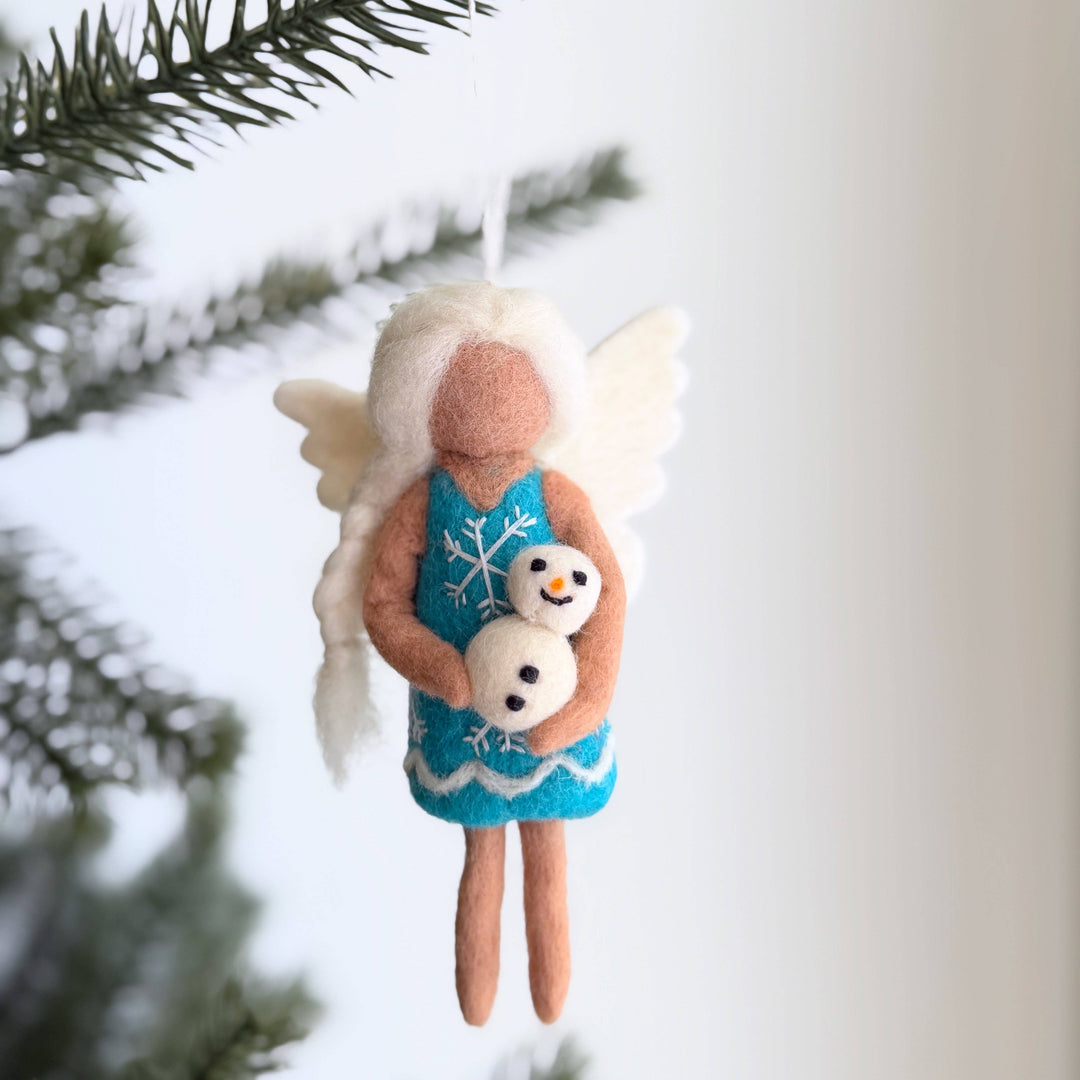 Seasonal Fairy Angel Ornament — Hand-Felted | Choose Your Season