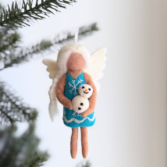 Seasonal Fairy Angel Ornament — Hand-Felted | Choose Your Season
